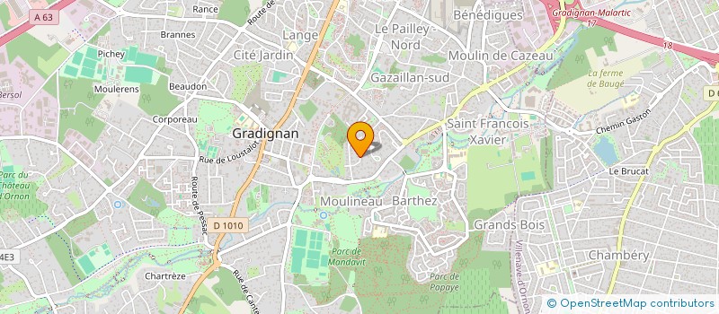 localisation de l'entreprise MADAME CAMILLE FERRAND  GRADIGNAN