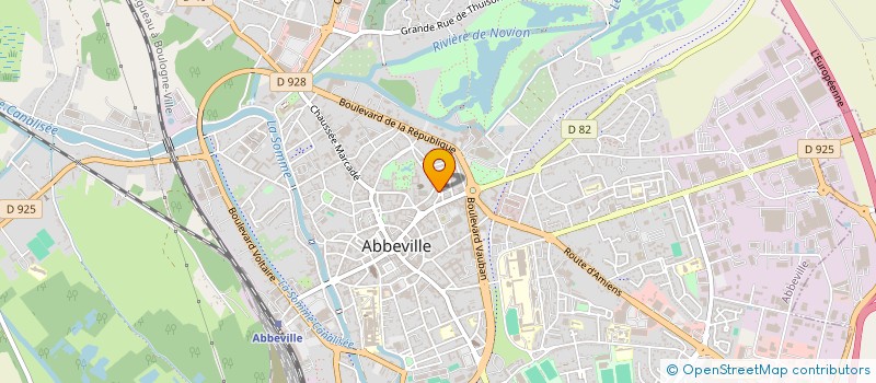 localisation de l'entreprise MADAME CAMILLE FERRE à ABBEVILLE