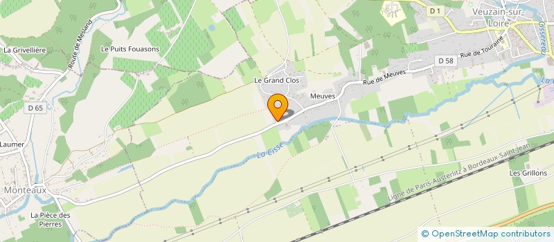 localisation de l'entreprise MADAME CAMILLE FERRE  VEUZAIN-SUR-LOIRE