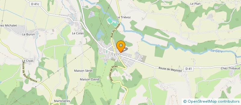 localisation de l'entreprise MADAME CAMILLE FERRER à EYZIN-PINET