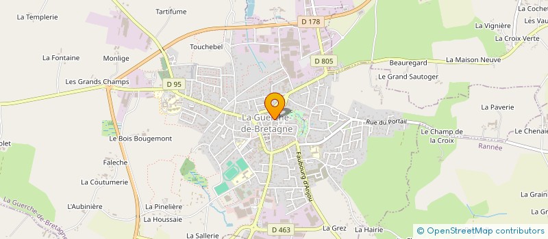 localisation de l'entreprise MADAME CAMILLE FERRIAU  LA GUERCHE-DE-BRETAGNE