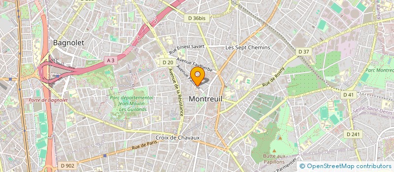localisation de l'entreprise MADAME CAMILLE FILLIOUX à MONTREUIL