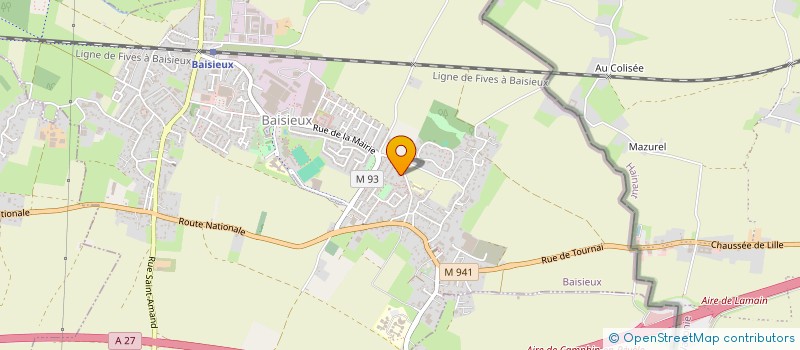 localisation de l'entreprise MADAME CAMILLE FLAMME à BAISIEUX