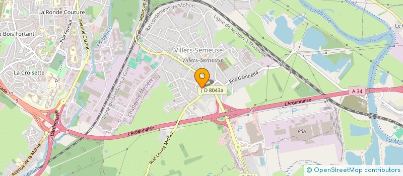 localisation de l'entreprise MADAME CAMILLE FONTAINE  VILLERS-SEMEUSE