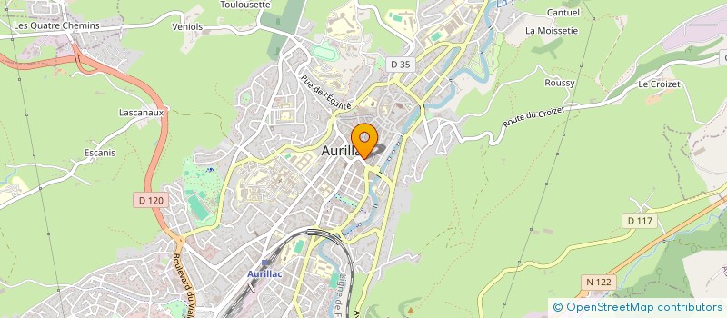 localisation de l'entreprise MADAME CAMILLE FONTANEL à AURILLAC