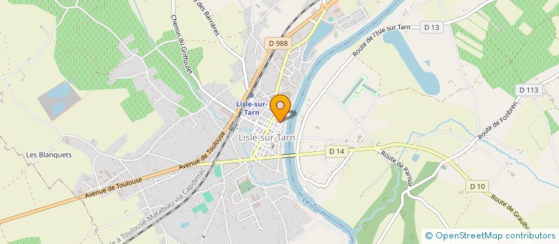localisation de l'entreprise MADAME CAMILLE FOUBERT à LISLE-SUR-TARN