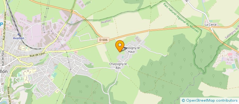 localisation de l'entreprise MADAME CAMILLE FOUCHEZ  AVALLON