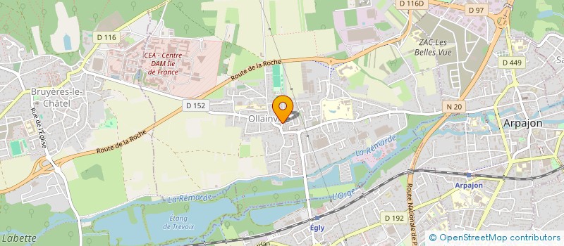 localisation de l'entreprise MADAME CAMILLE FOURCADE  OLLAINVILLE