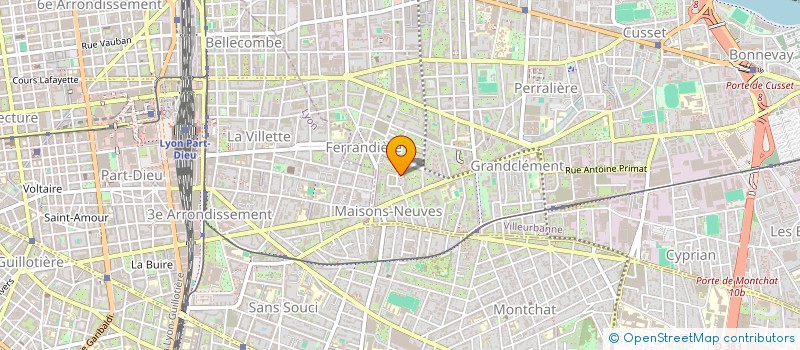 localisation de l'entreprise MADAME CAMILLE FRANCOIS  VILLEURBANNE