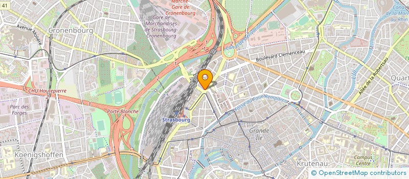 localisation de l'entreprise MADAME CAMILLE FRANCOZ à STRASBOURG