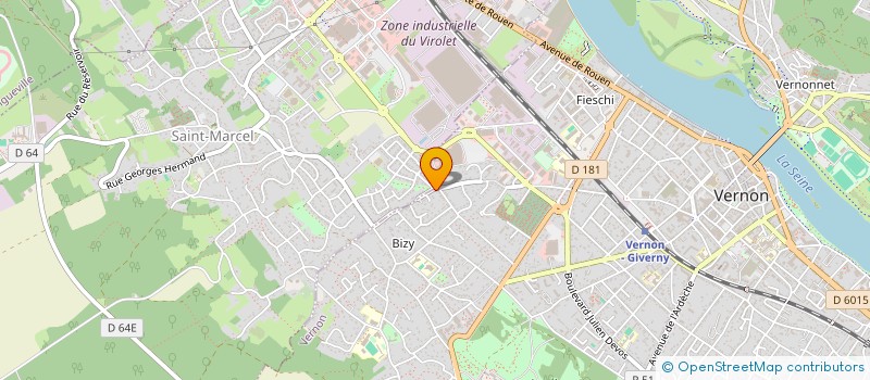 localisation de l'entreprise MADAME CAMILLE FREBOURG  VERNON