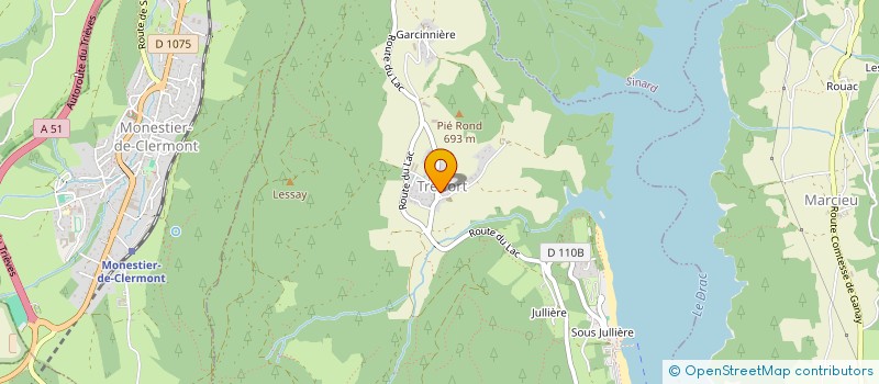 localisation de l'entreprise MADAME CAMILLE FREGNI  TREFFORT