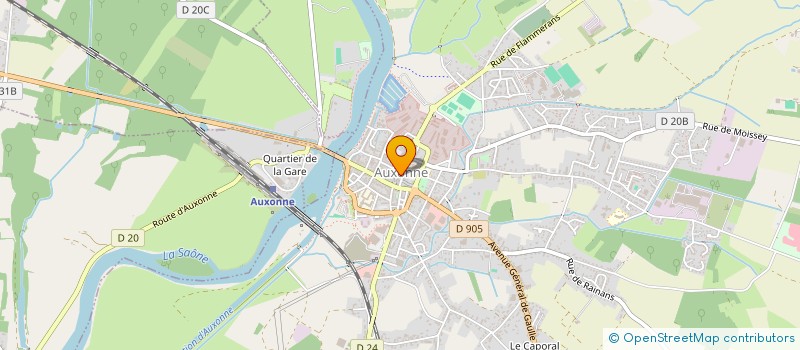localisation de l'entreprise MADAME CAMILLE FREZZA à AUXONNE