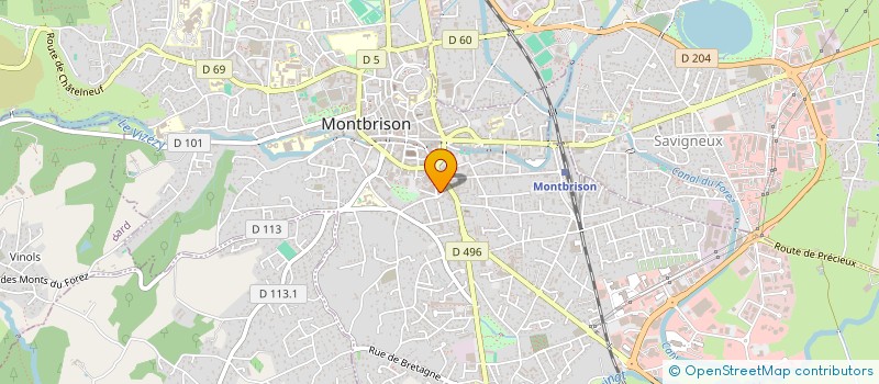 localisation de l'entreprise MADAME CAMILLE GAGNAIRE  MONTBRISON