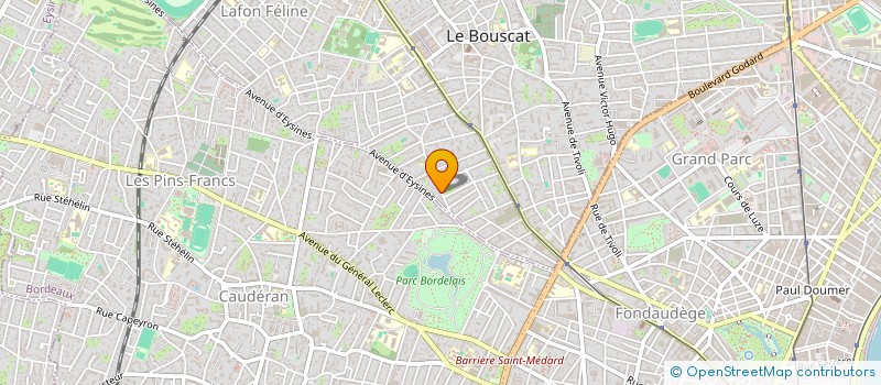 localisation de l'entreprise MADAME CAMILLE GALENNE  LE BOUSCAT