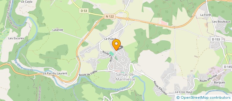localisation de l'entreprise MADAME CAMILLE GANDILHON à SANSAC-DE-MARMIESSE