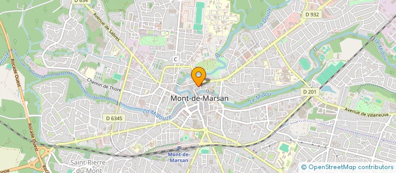 localisation de l'entreprise MADAME CAMILLE GARBAGE  MONT-DE-MARSAN