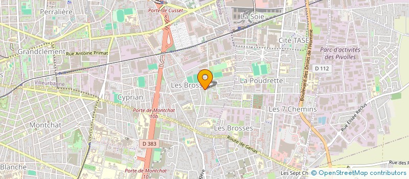 localisation de l'entreprise MADAME CAMILLE GARCIA  VILLEURBANNE