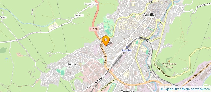 localisation de l'entreprise MADAME CAMILLE GARNAULT à AURILLAC