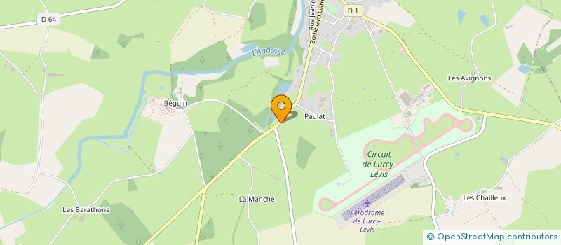 localisation de l'entreprise MADAME CAMILLE GASTIGER  LURCY-LEVIS