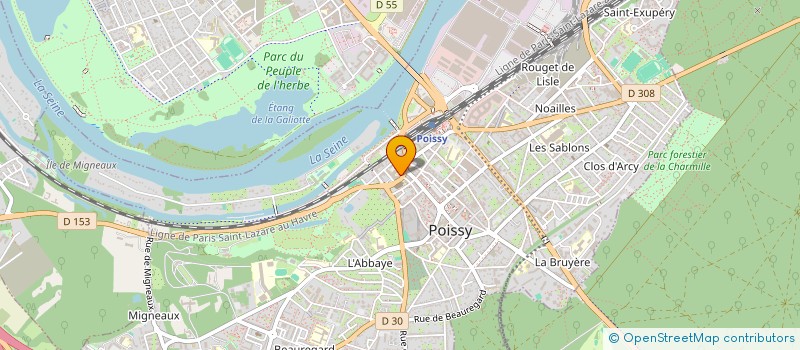 localisation de l'entreprise MADAME CAMILLE GAUTREAU  POISSY