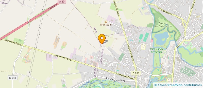 localisation de l'entreprise MADAME CAMILLE GAY à CHATEAUROUX
