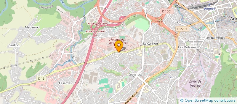 localisation de l'entreprise MADAME CAMILLE GAZON à ANNECY