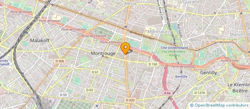 localisation de l'entreprise MADAME CAMILLE GELY  MONTROUGE