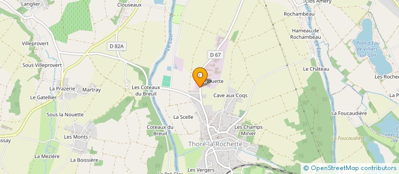 localisation de l'entreprise MADAME CAMILLE GENEAUX  THORE-LA-ROCHETTE