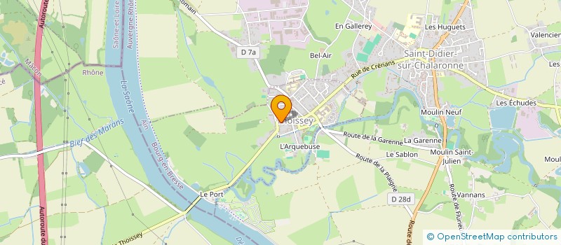 localisation de l'entreprise MADAME CAMILLE GENIN  THOISSEY