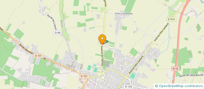 localisation de l'entreprise MADAME CAMILLE GERARDIN  BARBEZIEUX-SAINT-HILAIRE