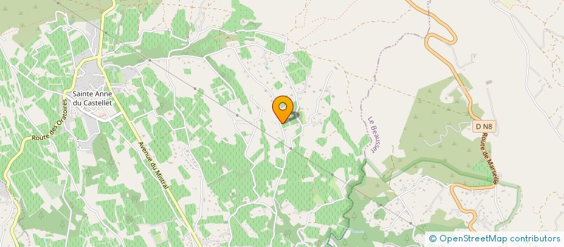 localisation de l'entreprise MADAME CAMILLE GERBAUD  LE CASTELLET