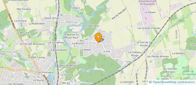 localisation de l'entreprise MADAME CAMILLE GERBAUD CAMILLE  METTRAY