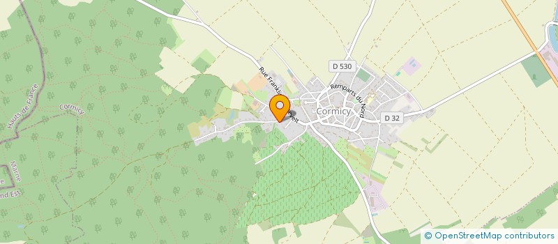 localisation de l'entreprise MADAME CAMILLE GERY  CORMICY