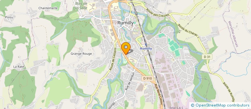 localisation de l'entreprise MADAME CAMILLE GESLIN  RUMILLY