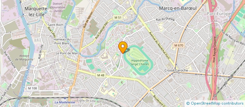 localisation de l'entreprise MADAME CAMILLE GHESQUIERE-DIERICKX à MARCQ-EN-BARŒUL