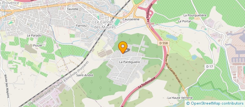 localisation de l'entreprise MADAME CAMILLE GHIGO  LE CANNET-DES-MAURES