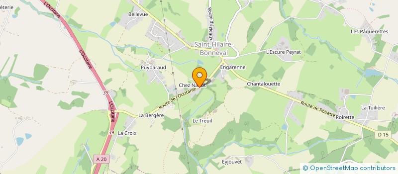 localisation de l'entreprise MADAME CAMILLE GILLET à SAINT-HILAIRE-BONNEVAL