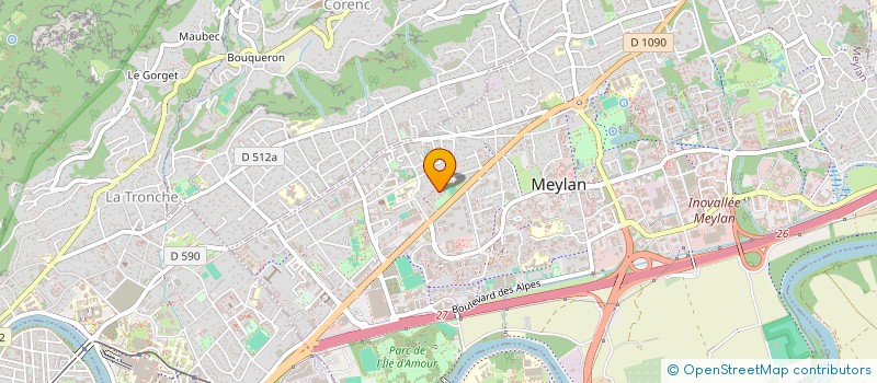 localisation de l'entreprise MADAME CAMILLE GINEYS  MEYLAN