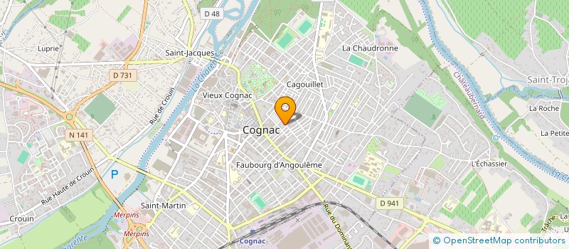localisation de l'entreprise MADAME CAMILLE GIRARD à COGNAC