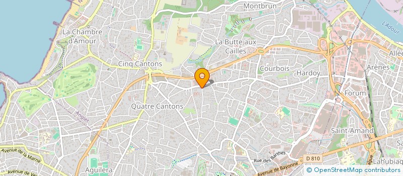 localisation de l'entreprise MADAME CAMILLE GIRAUD  ANGLET