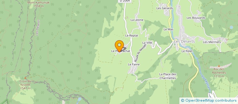 localisation de l'entreprise MADAME CAMILLE GIROD à LES DESERTS