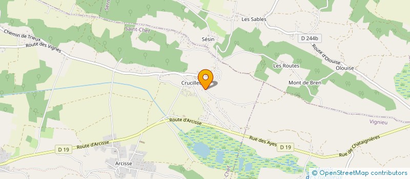 localisation de l'entreprise MADAME CAMILLE GIROUD  SAINT-CHEF