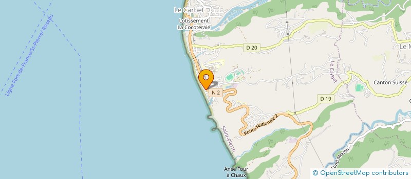 localisation de l'entreprise MADAME CAMILLE GODONAISE  LE CARBET