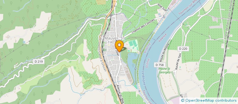 localisation de l'entreprise MADAME CAMILLE GONNET  MAUVES