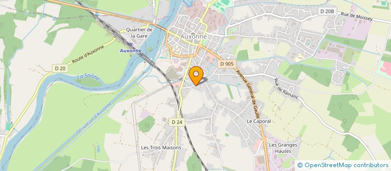 localisation de l'entreprise MADAME CAMILLE GONZALVES à AUXONNE