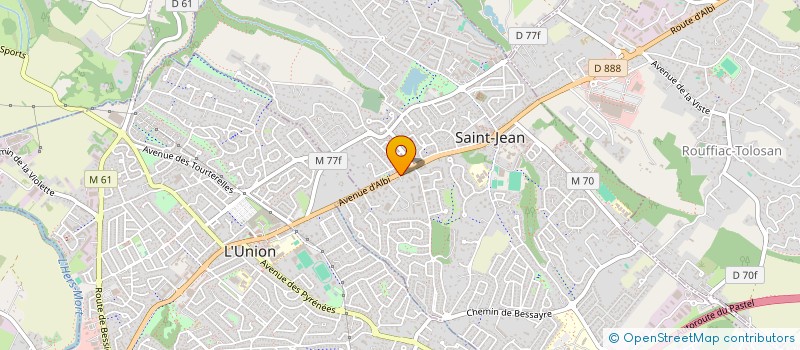 localisation de l'entreprise MADAME CAMILLE GOUDOT  TOURNEFEUILLE