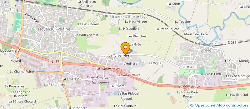 localisation de l'entreprise MADAME CAMILLE GOUGEON  BRECE