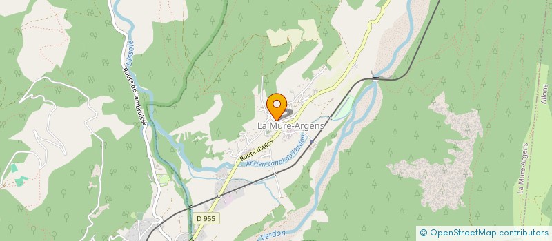 localisation de l'entreprise MADAME CAMILLE GOUSSOT  LA MURE-ARGENS