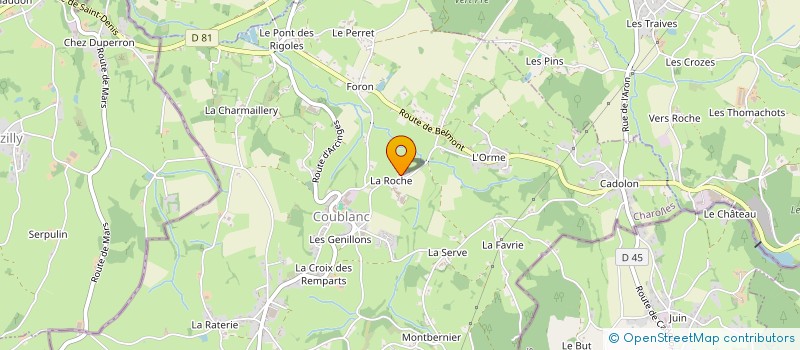 localisation de l'entreprise MADAME CAMILLE GOUTIN à COUBLANC